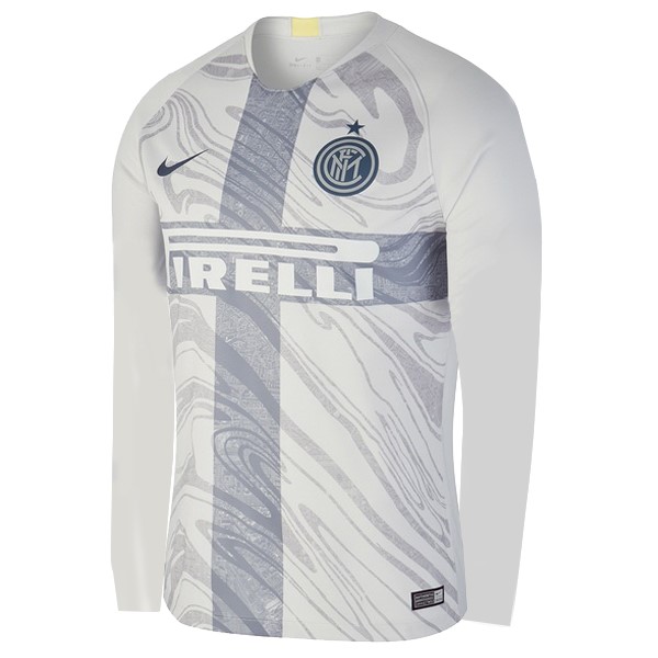 Camiseta Inter De Milán Replica Tercera Ropa ML 2018/19 Blanco